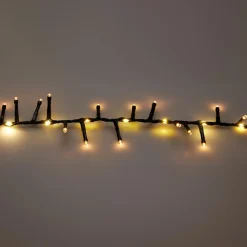 KOOPMAN Guirlande lumineuse 15 m 1060 LED câble noir Boa effet cascade Blanc chaud Outlet