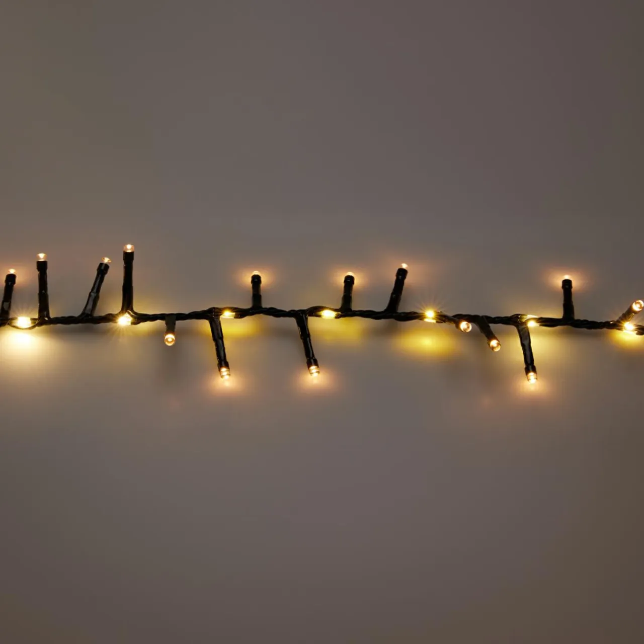 KOOPMAN Guirlande lumineuse 15 m 1060 LED câble noir Boa effet cascade Blanc chaud Outlet