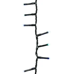KAEMINGK Guirlande lumineuse 11 m 500 LED câble vert Luxe Tricolore Vert/Bleu/Blanc Tricolore Vert Bleu Blanc - câble vert