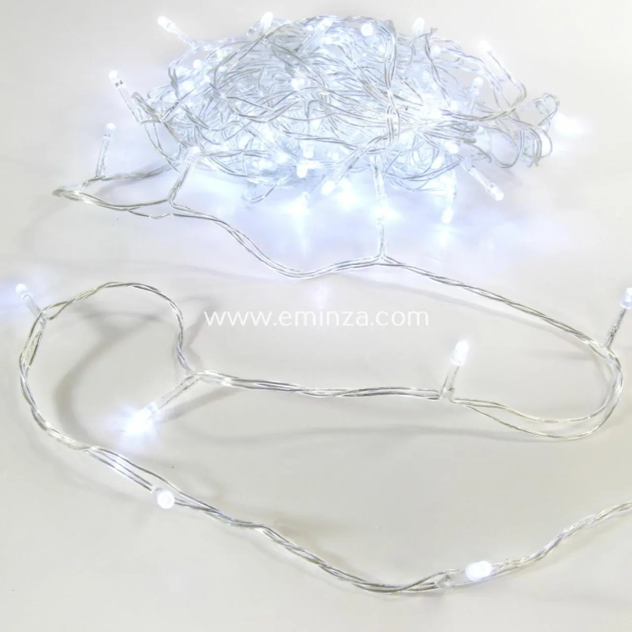 Feeric Lights & Christmas Guirlande lumineuse 10 m 100 LED câble transparent Timer Blanc froid Blanc Froid - câble transparent Online