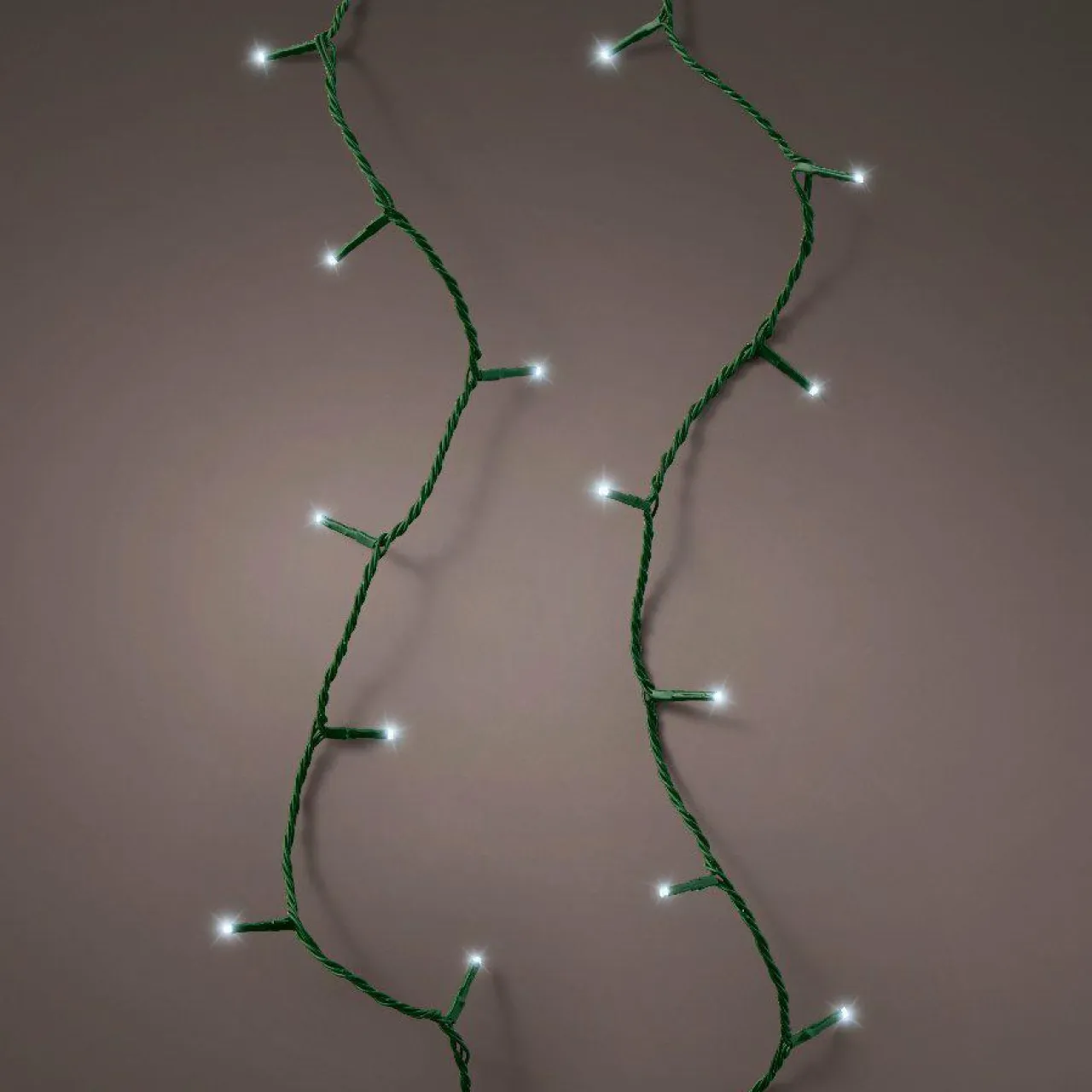 KAEMINGK Guirlande lumineuse 18,70 m 250 LED câble vert Raccordable Blanc froid New