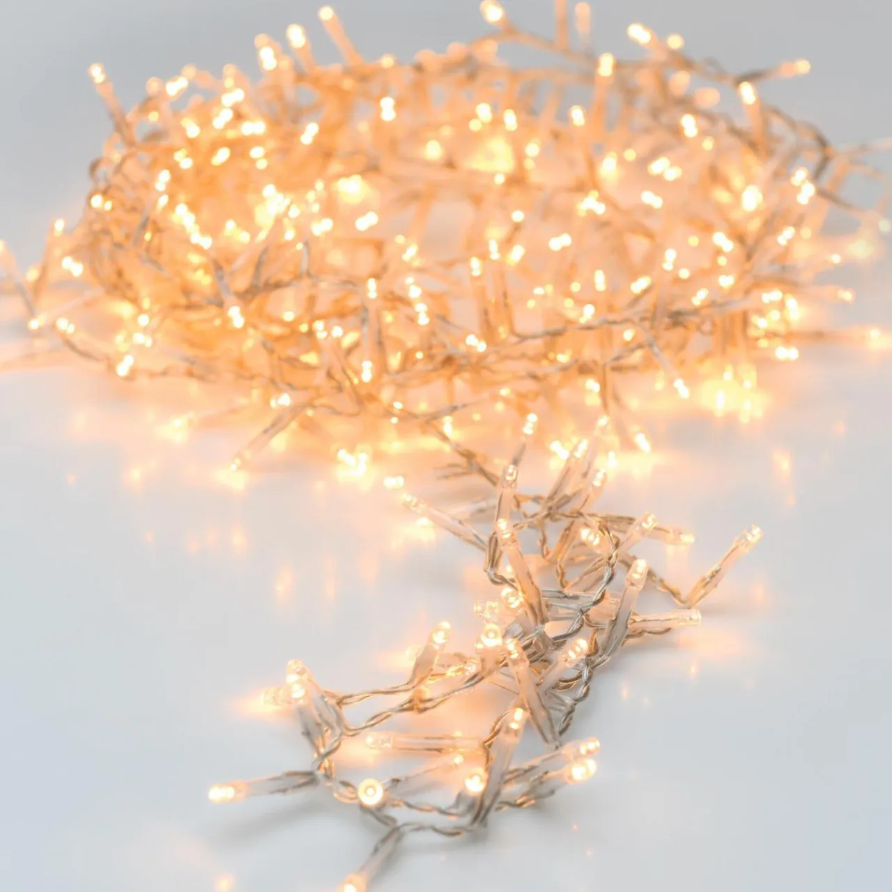 KAEMINGK Guirlande lumineuse 11 m 500 LED câble transparent Luxe Blanc chaud Blanc Chaud - câble transparent