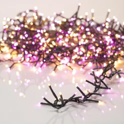 KAEMINGK Guirlande lumineuse 11 m 500 LED câble vert Luxe Bicolore Rose et blanc Bicolore Blanc / Rose - câble vert Clearance