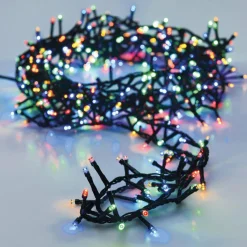 KAEMINGK Guirlande lumineuse 11 m 500 LED câble vert Luxe Multicouleur Multicolore - câble vert Outlet