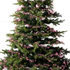 KAEMINGK Guirlande lumineuse 11 m 500 LED câble vert Luxe Rose Rose - câble vert