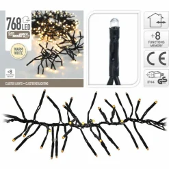 KOOPMAN Guirlande lumineuse 5,60 m 768 LED câble noir Boa Blanc chaud Blanc Chaud - câble noir Online