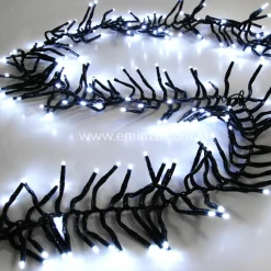 KOOPMAN Guirlande lumineuse 5,60 m 768 LED câble noir Boa Blanc froid Blanc Froid - câble noir Discount