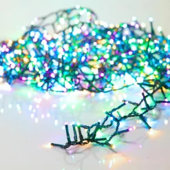 KAEMINGK Guirlande lumineuse 7,50 m 350 LED câble vert Luxe Multicolore pastel Multicolore Pastel Câble Vert Clearance