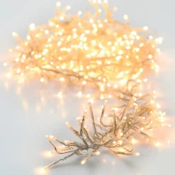 KOOPMAN Guirlande lumineuse 8,40 m 1152 LED câble transparent Boa Blanc chaud Blanc Chaud - câble transparent