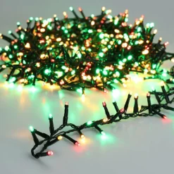 KAEMINGK Guirlande lumineuse 16 m 750 LED câble vert Luxe Tricolore Vert/Rouge/Blanc Tricolore Vert Blanc Rouge