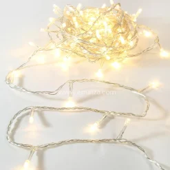 Feeric Lights & Christmas Guirlande lumineuse 10 m 100 LED câble transparent Timer Blanc chaud Blanc Chaud - câble transparent New