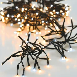KOOPMAN Guirlande lumineuse 11 m 1512 LED câble noir Boa Bicolore blanc chaud et froid Bicolore Blanc chaud / Froid - câble noir New