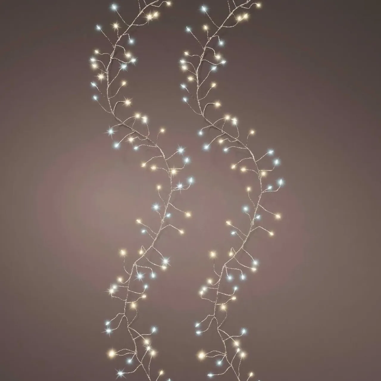 KAEMINGK Guirlande lumineuse 12 m 960 Micro LED câble argent Luxe bicolore Blanc chaud et froid Bicolore Blanc chaud / Froid - câble argent Sale