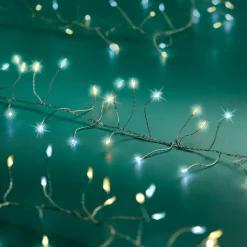 KAEMINGK Guirlande lumineuse 12 m 960 Micro LED câble argent Luxe bicolore Blanc chaud et froid Bicolore Blanc chaud / Froid - câble argent Sale
