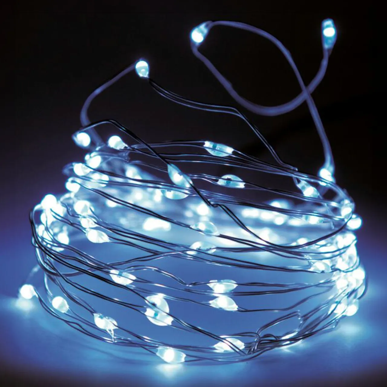 KOOPMAN Guirlande lumineuse 12 m 120 Micro LED Fil d'argent Blanc froid Online