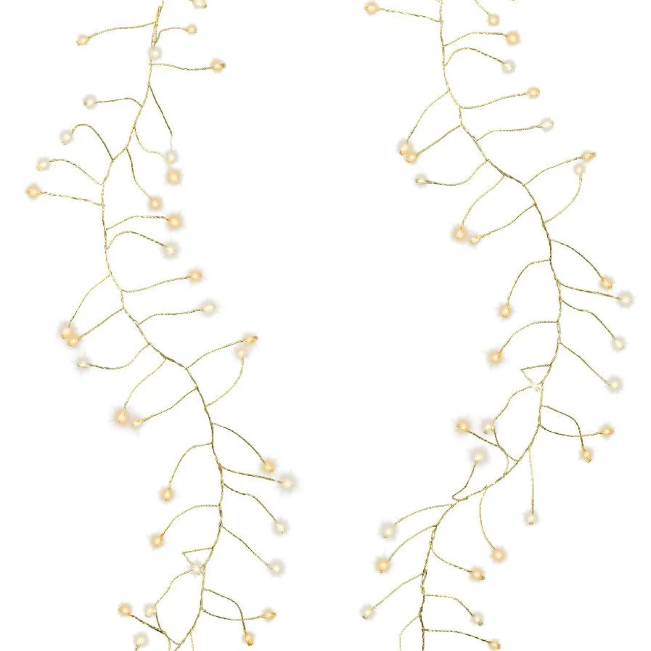 KAEMINGK Guirlande lumineuse 6 m 480 Micro LED câble or Luxe bicolore Blanc chaud et froid Bicolore Blanc chaud / Blanc froid - Câble Or New