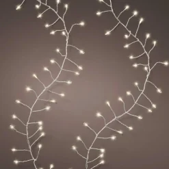 KAEMINGK Guirlande lumineuse 12 m 960 Micro LED câble argent Luxe Blanc chaud Blanc Chaud - câble argent