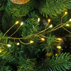 KAEMINGK Guirlande lumineuse 12 m 960 Micro LED câble or Luxe bicolore Blanc chaud et froid Bicolore Blanc chaud / Blanc froid - Câble Or Discount