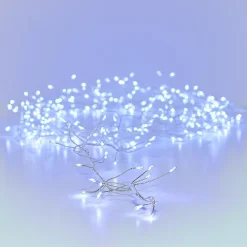 KAEMINGK Guirlande lumineuse 6 m 480 Micro LED câble argent Luxe Blanc froid Blanc Froid - câble argent Hot