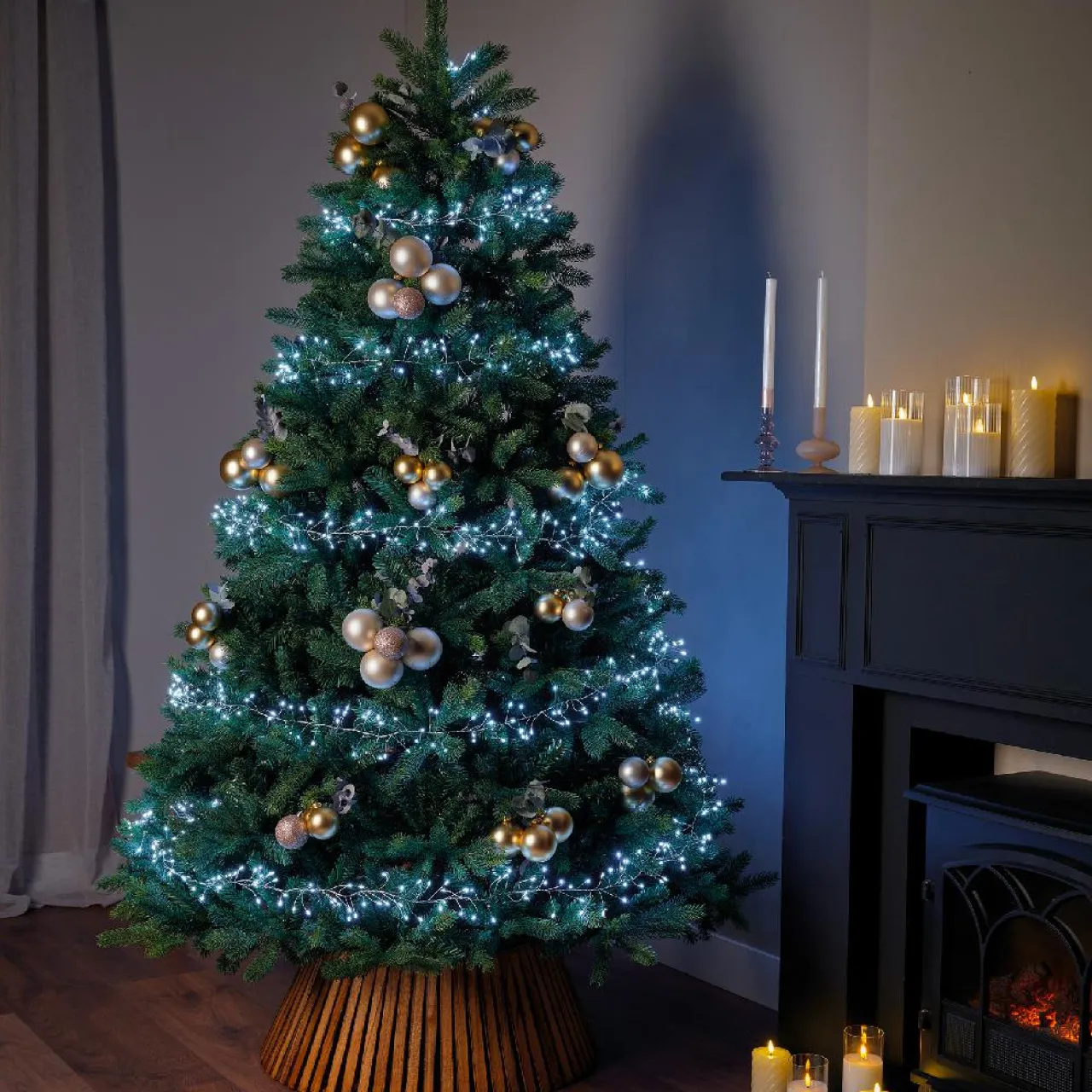 KAEMINGK Guirlande lumineuse 6 m 480 Micro LED câble argent Luxe Blanc froid Blanc Froid - câble argent Hot