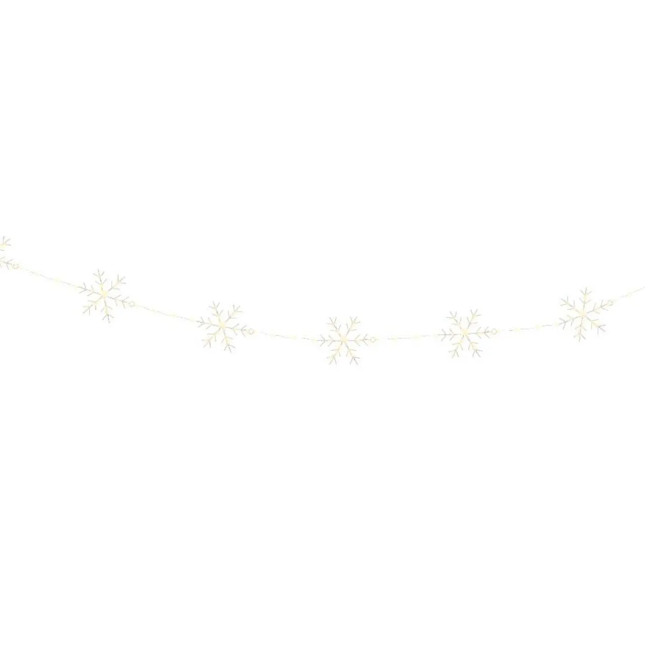 KAEMINGK Guirlande lumineuse 2,25 m 160 micro LED Cristaux de neige Blanc chaud New