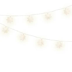 KAEMINGK Guirlande lumineuse à piles 10 LED (2,25 m) Flocons en papier Blanc chaud Online