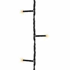 KAEMINGK Guirlande lumineuse à piles 3,50 m 48 LED câble noir Durawise Blanc chaud Blanc Chaud - câble noir