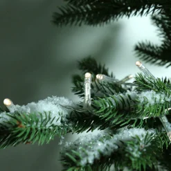 KAEMINGK Guirlande lumineuse à piles 7,10 m 96 LED câble transparent Durawise Blanc chaud Blanc Chaud - câble transparent Hot