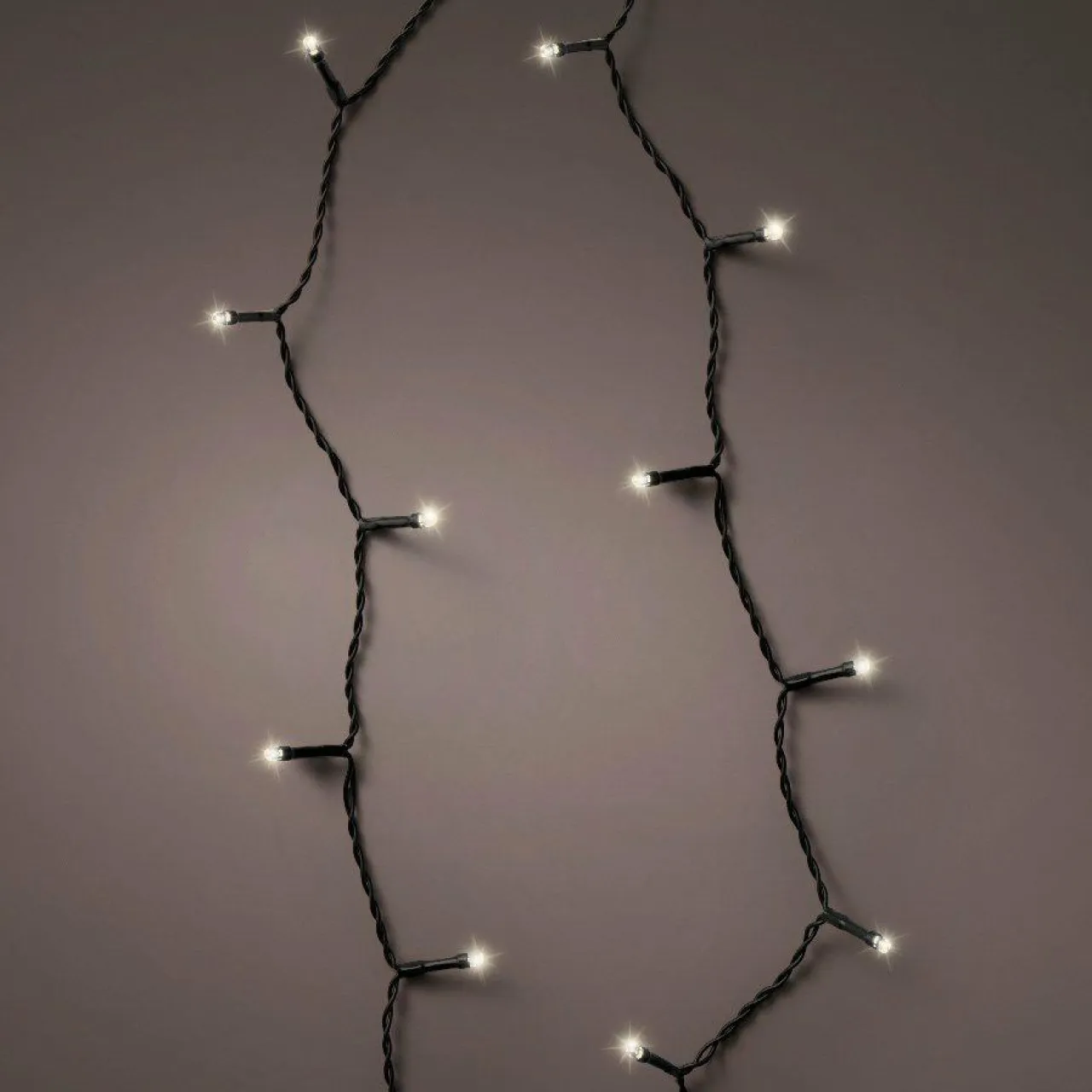 KAEMINGK Guirlande lumineuse à piles 14,30 m 192 LED câble noir Durawise Blanc chaud Blanc Chaud - câble noir Online