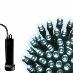 KAEMINGK Guirlande lumineuse à piles 14,30 m 192 LED câble noir Durawise Blanc froid Blanc Froid - câble noir Outlet