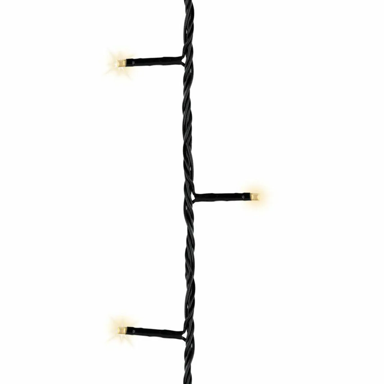 KAEMINGK Guirlande lumineuse à piles 7,10 m 96 LED câble noir Durawise Blanc chaud Blanc Chaud - câble noir New