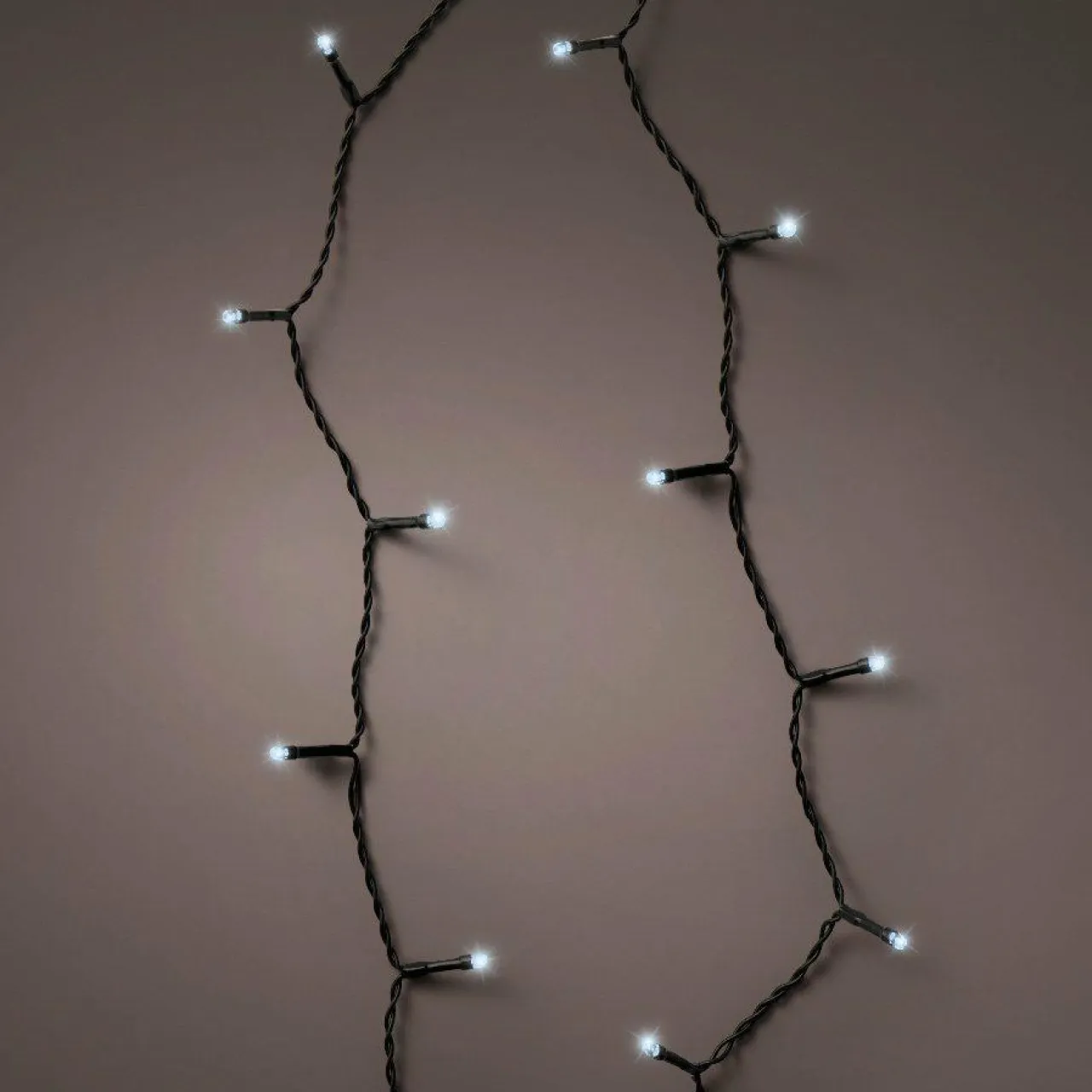 KAEMINGK Guirlande lumineuse à piles 3,50 m 48 LED câble noir Durawise Blanc froid Blanc Froid - câble noir Sale