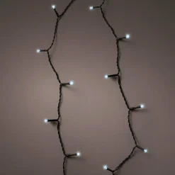 KAEMINGK Guirlande lumineuse à piles 1,70 m 24 LED câble noir Durawise Blanc froid Blanc Froid - câble noir