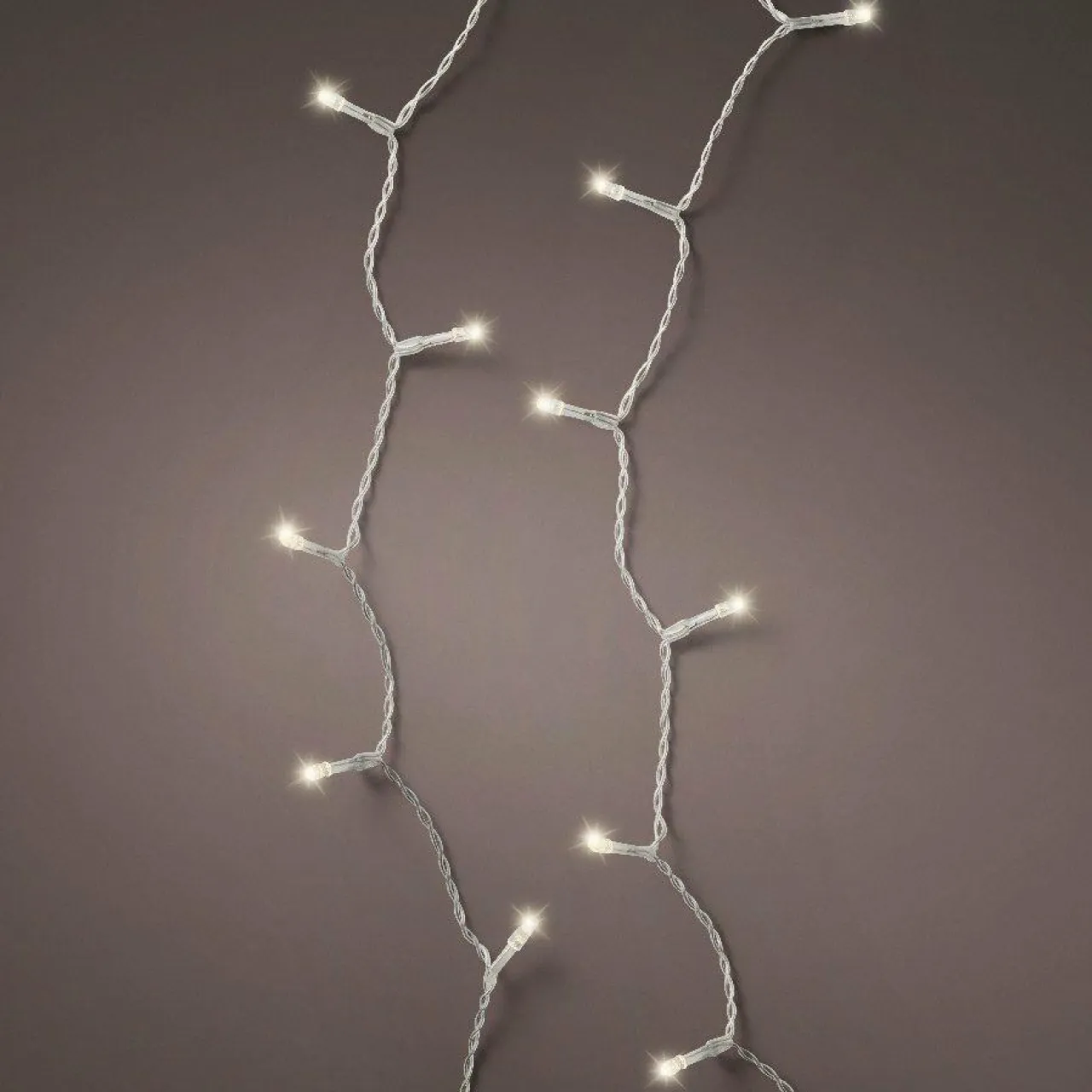 KAEMINGK Guirlande lumineuse à piles 14,30 m 192 LED câble transparent Durawise Blanc chaud Blanc Chaud - câble noir Discount