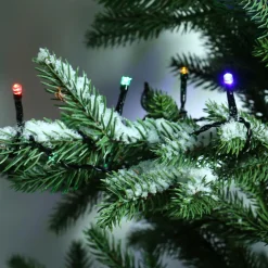 KAEMINGK Guirlande lumineuse à piles 7,10 m 96 LED câble noir Durawise Multicolore Multicolore - câble noir Online