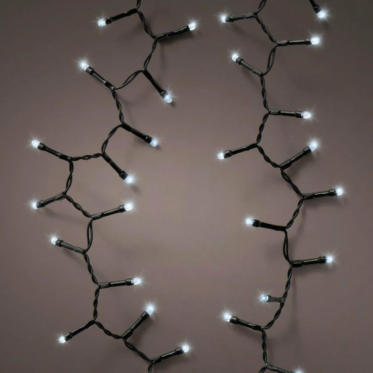 KAEMINGK Guirlande lumineuse à piles 4,70 m 192 LED câble noir Durawise Blanc froid Blanc Froid - câble noir Online