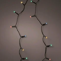 KAEMINGK Guirlande lumineuse à piles 3,50 m 48 LED câble noir Durawise Multicolore Multicolore - câble noir New