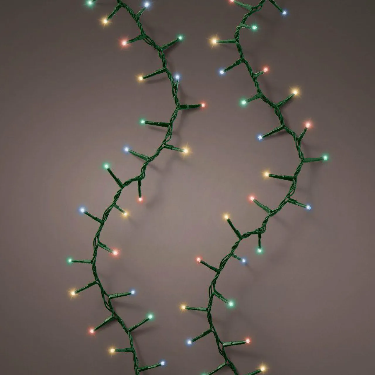 KAEMINGK Guirlande lumineuse raccordable 11 m 500 LED câble vert Compact Multicolore