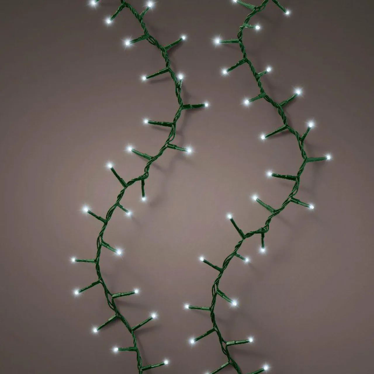 KAEMINGK Guirlande lumineuse raccordable 11 m 500 LED câble vert Compact Blanc froid New
