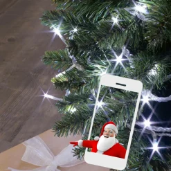 BLACHERE Guirlande lumineuse réalité augmentée 12 m 200 LED câble transparent Blanc froid
