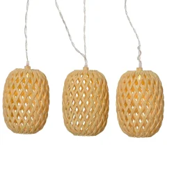 #N/A Guirlande lumineuse solaire 4,5 m 10 LED (H28 cm) Balista Naturel Beige Best
