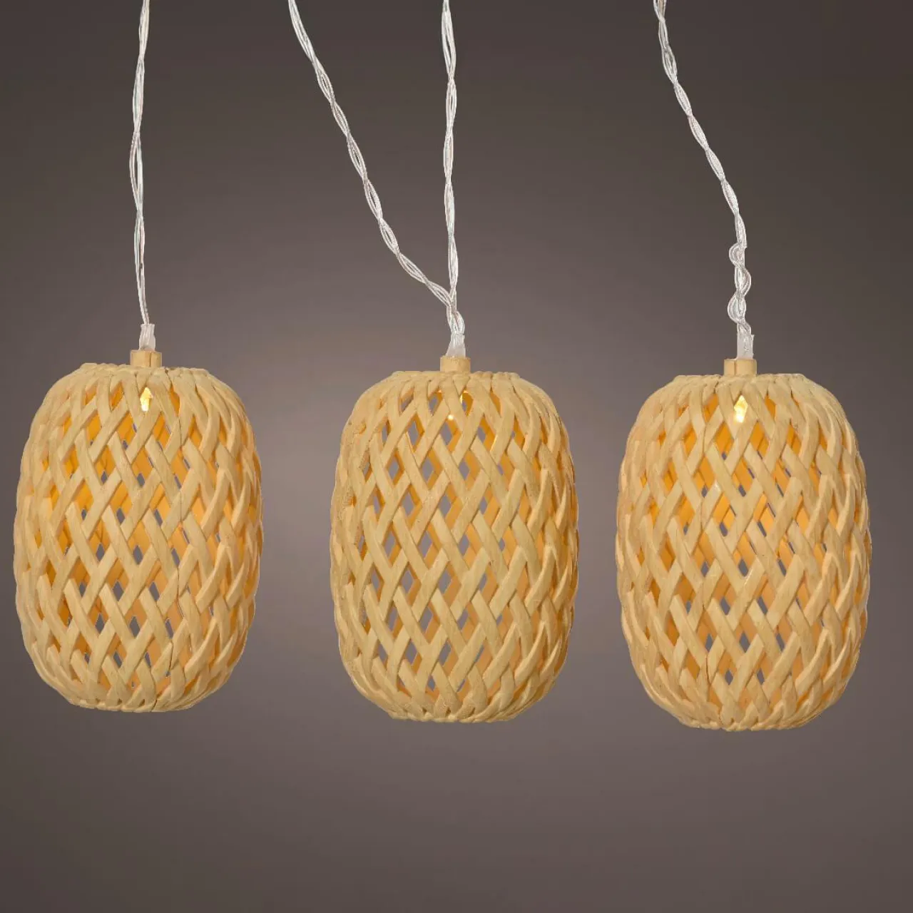 #N/A Guirlande lumineuse solaire 4,5 m 10 LED (H28 cm) Balista Naturel Beige Best