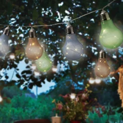 KAEMINGK Guirlande lumineuse solaire 50 LED (4,5 m) Guinguette clignotante Multicolore soft Multicolore Pastel Clearance