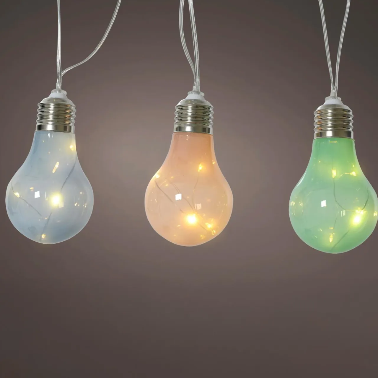 KAEMINGK Guirlande lumineuse solaire 50 LED (4,5 m) Guinguette clignotante Multicolore soft Multicolore Pastel Clearance