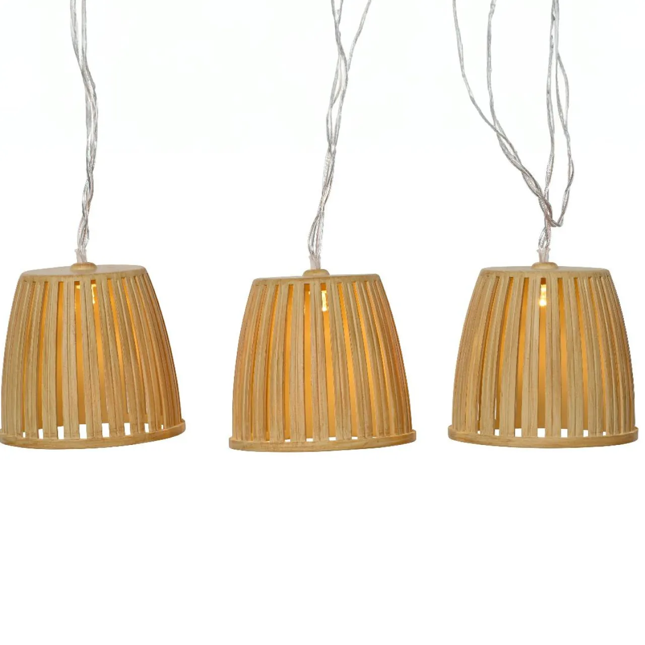 #N/A Guirlande lumineuse solaire 4,5 m 10 LED (H28 cm) Celesta Naturel Beige New