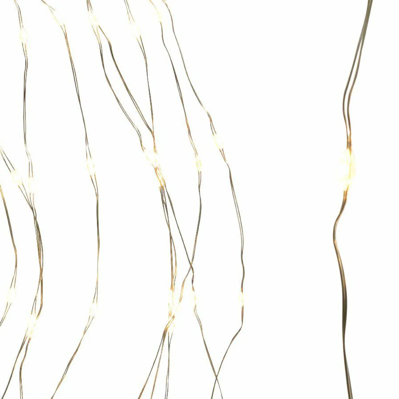 KAEMINGK Guirlande rideau pour sapin H1,80 m 408 Micro LED câble argent Blanc chaud Blanc Chaud - câble argent Online