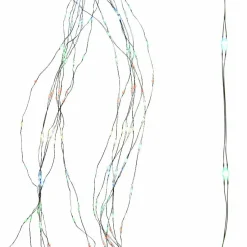 KAEMINGK Guirlande rideau pour sapin H2,10 m 672 Micro LED câble vert Multicolore Multicolore - câble vert Sale