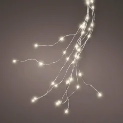 KAEMINGK Guirlande rideau pour sapin H2,10 m 672 Micro LED câble argent Blanc chaud Blanc Chaud - câble argent Online