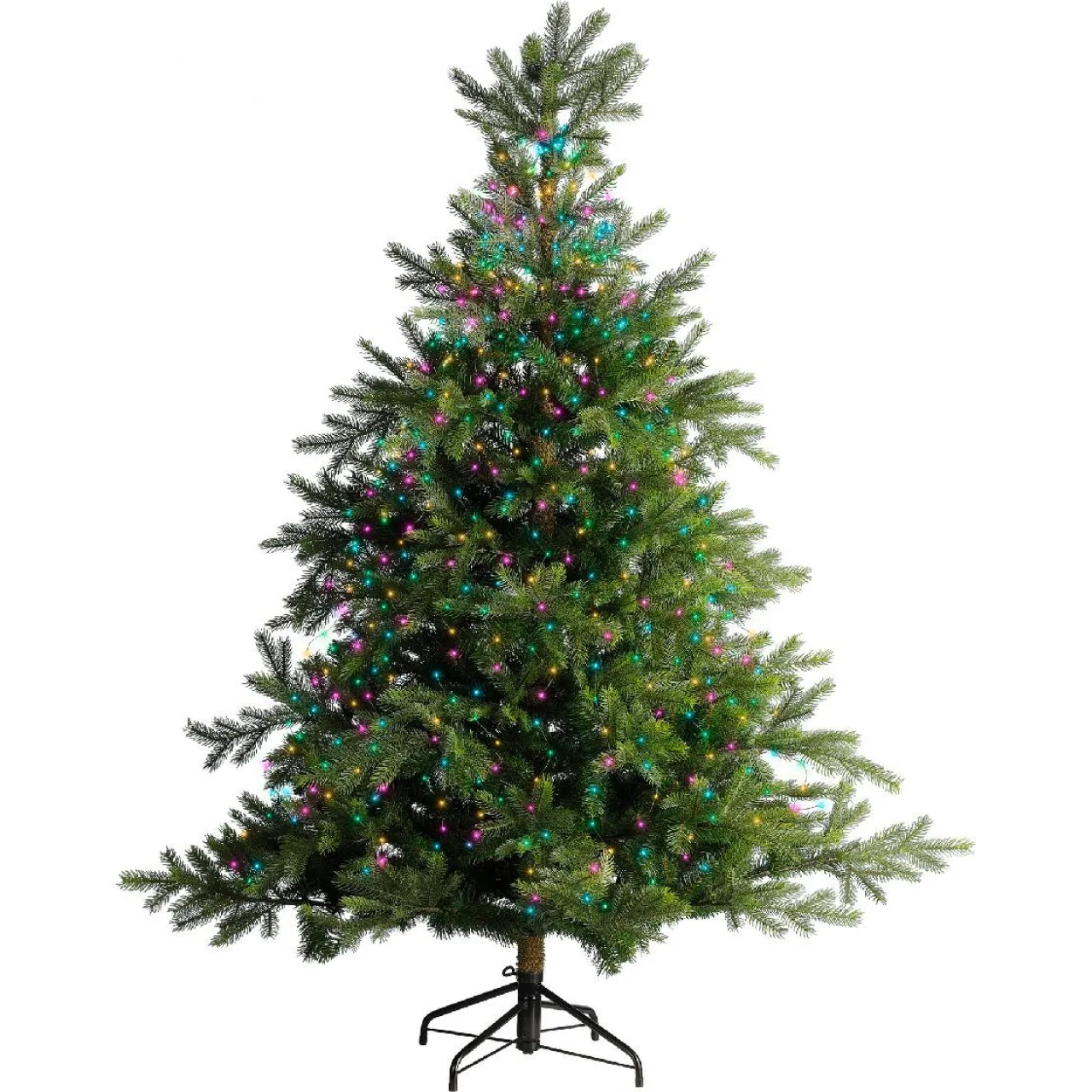KAEMINGK Guirlande rideau pour sapin H1,80 m 408 Micro LED câble vert Multicolore pastel Multicolore Pastel Câble Vert Outlet