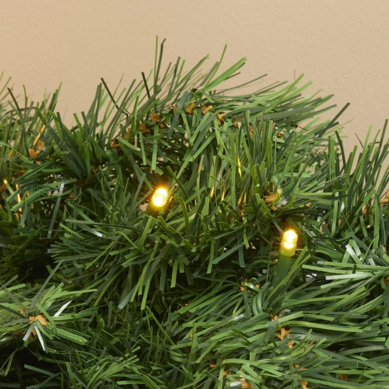 EMINZA Guirlande sapin lumineuse (300 cm - D25) Royal Vert et blanc chaud Sapin vert lumineux Best
